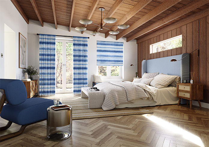 Ombre Velvet, Vivid Blue - Made to Measure Curtains - Image 7